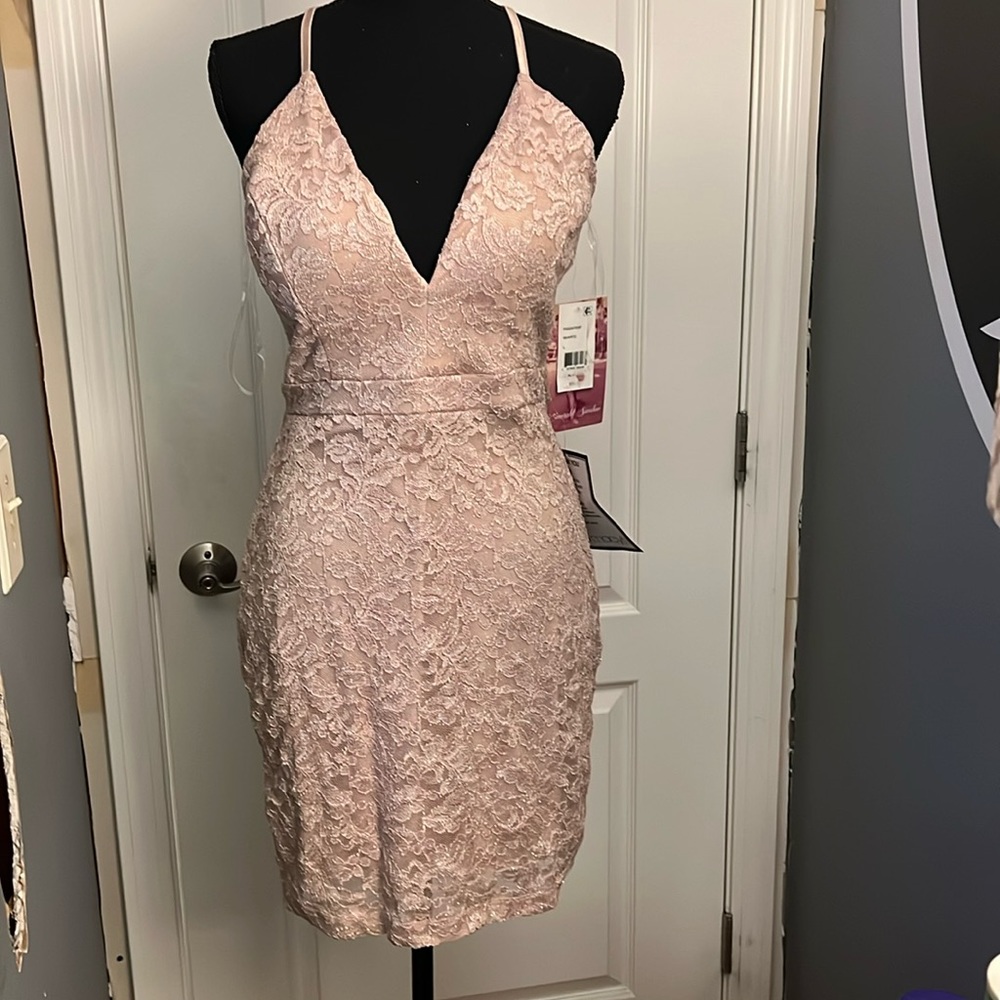 Homecoming Dress Lace back detail NWT